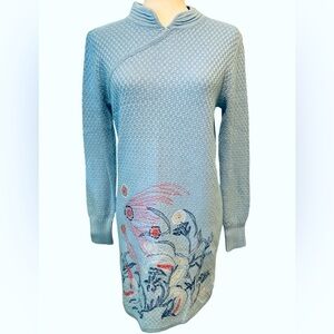 Liebo Knit Embroidered Dress. Size Medium / Small